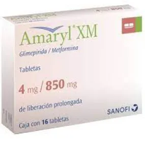 AMARYL XM 4/850 MG 16 TAB