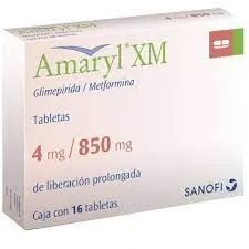 AMARYL XM 4/850 MG 16 TAB