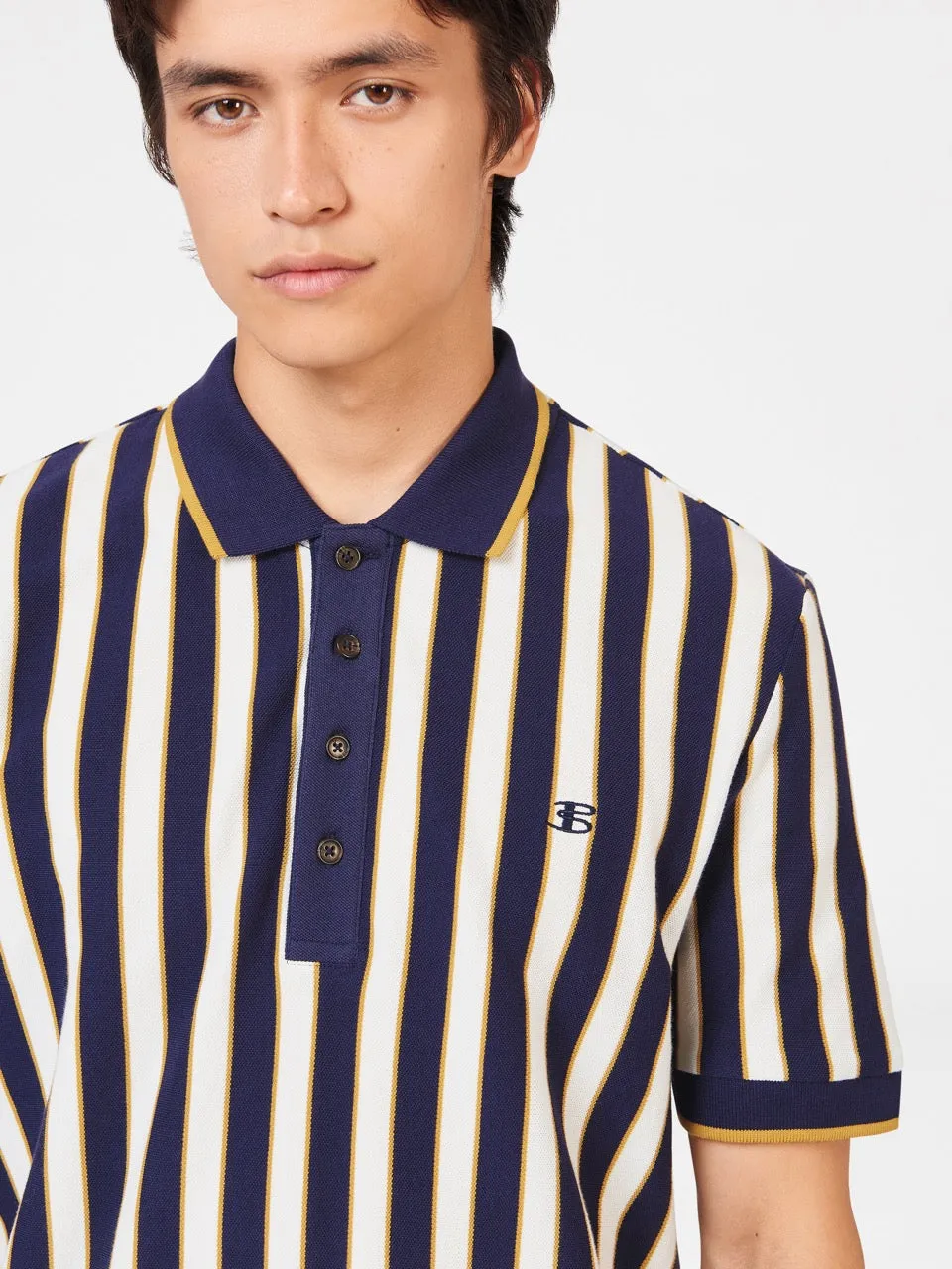 B by Ben Sherman Vertical Stripe Polo