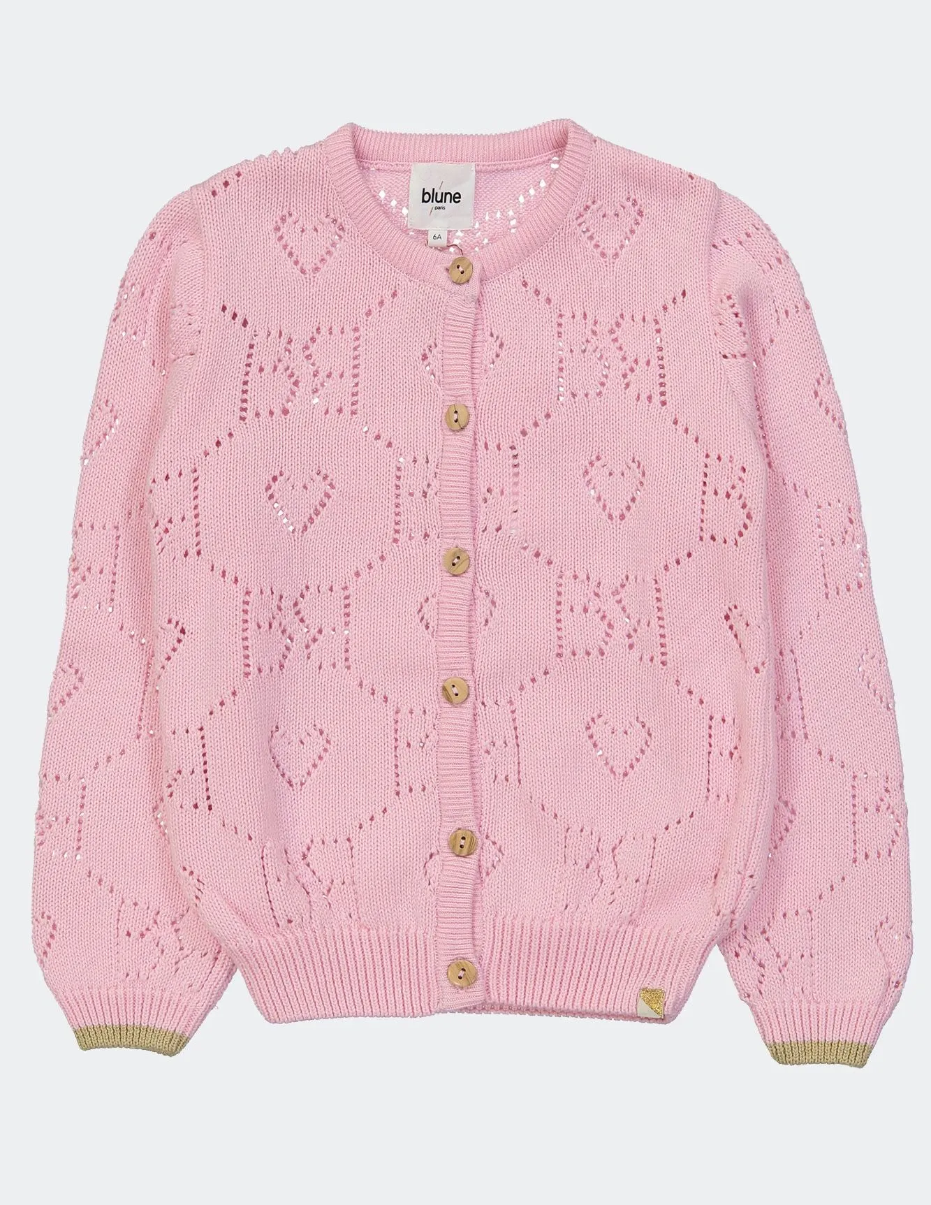 Blune - Kids Girl Coeur De Rocker Cardigan - Bonbon