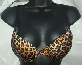 Bold Leopard Print Padded Push up Bra