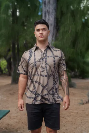 BROWN LEIS ALOHA POLO