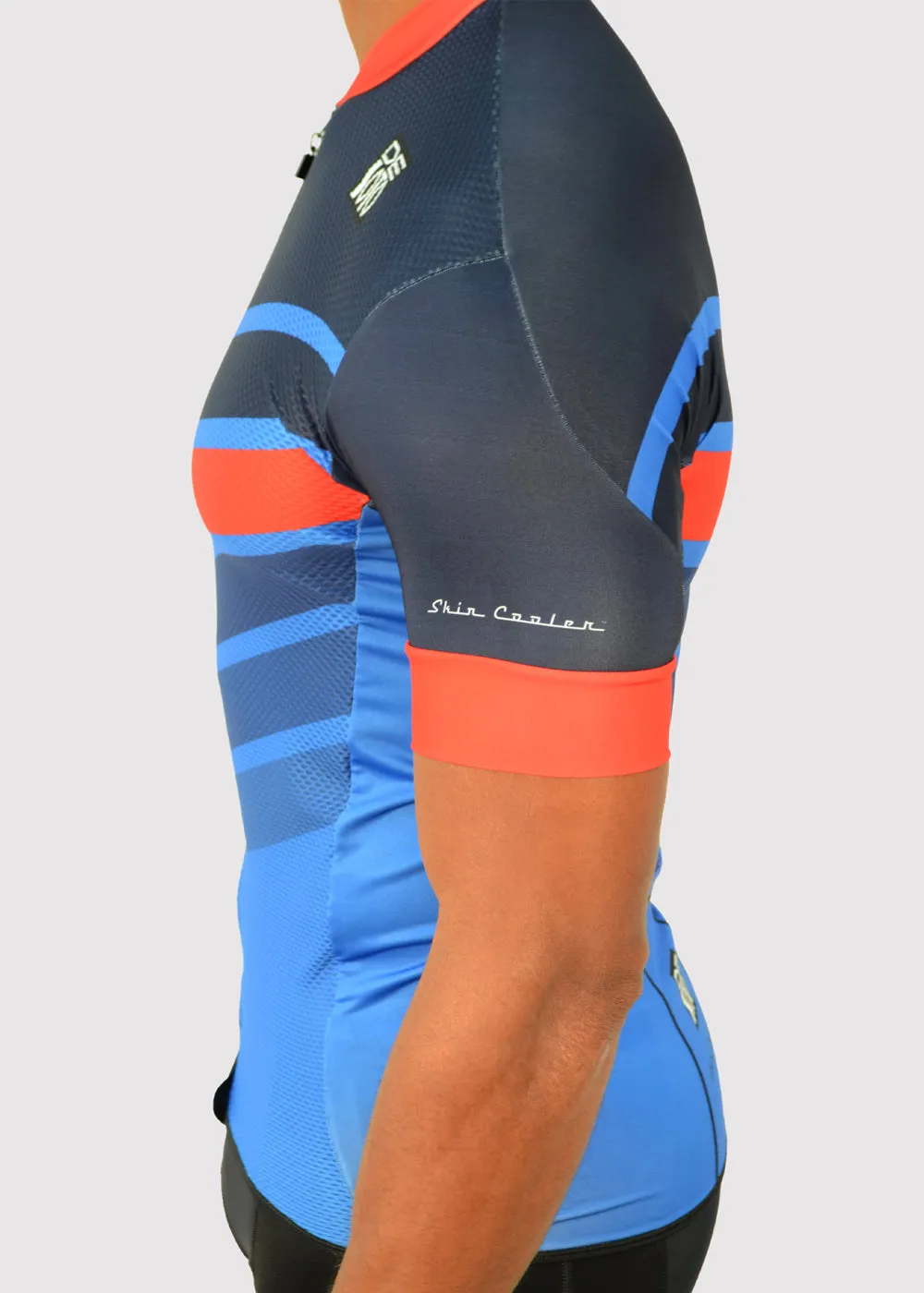 Camiseta de ciclismo con cremallera completa Skin Cooler para hombre - Pfizer