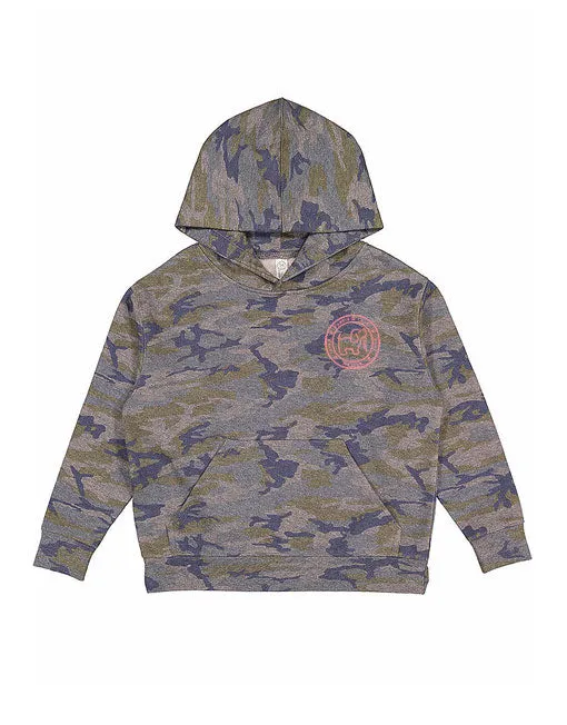 CAMO LOGO PUP, YOUTH HOODIE