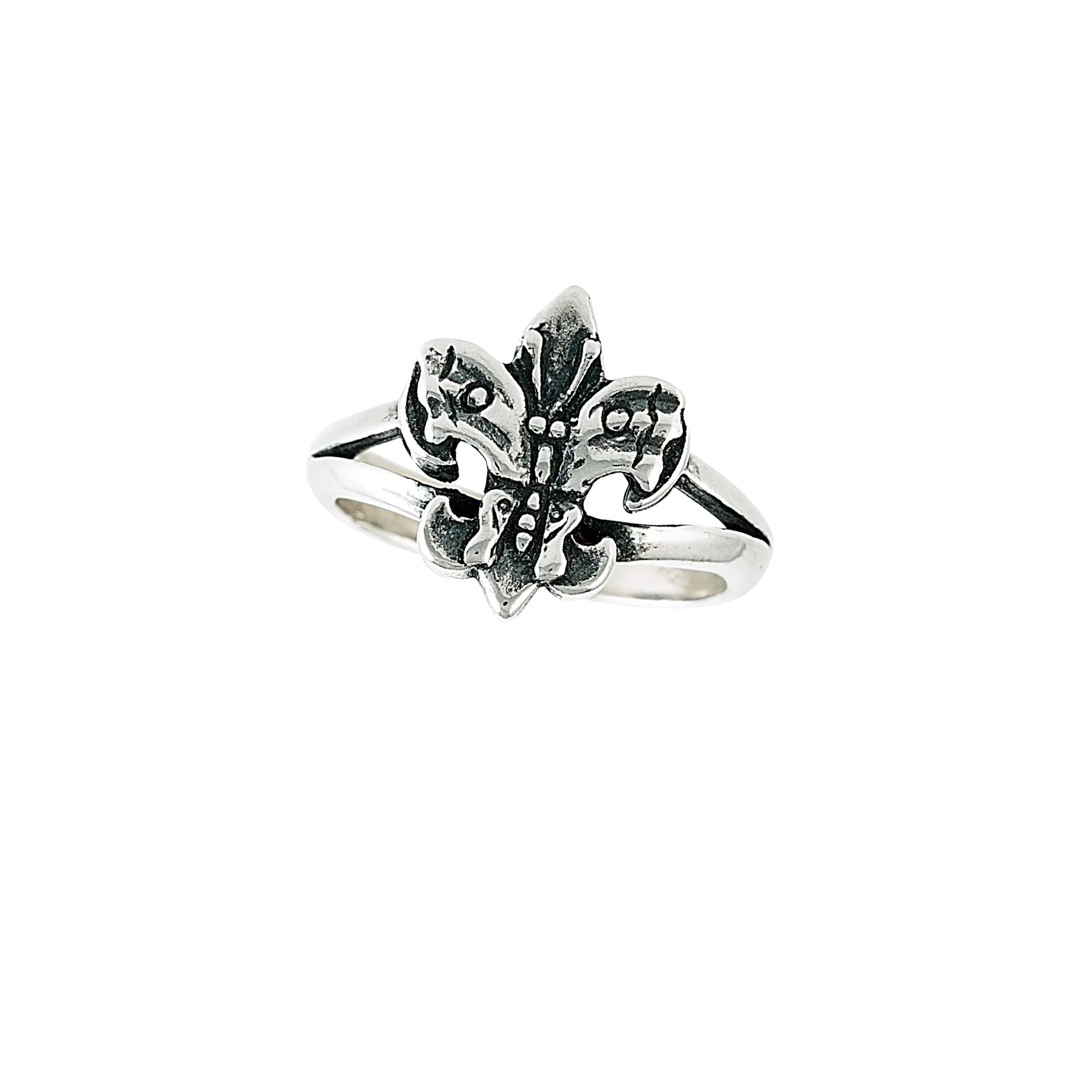 Fleur de Lis Butterfly Small Ring