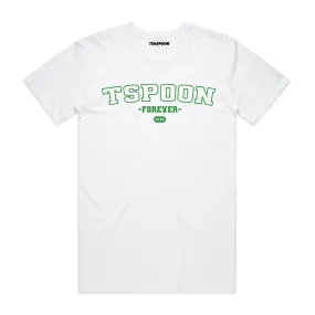 Forever TSPOON - recycled fabric tee - white