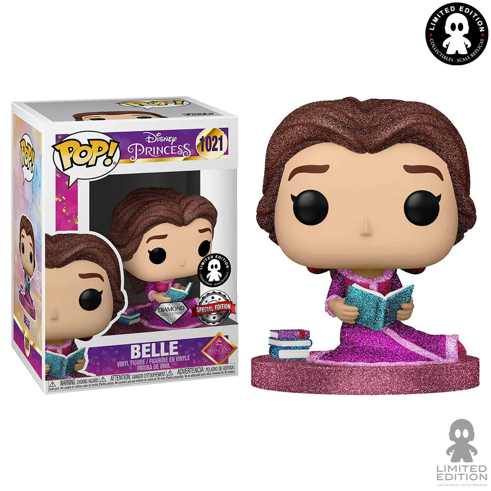 Funko Pop Belle 1021 Glitter Diamond Exclusivo De Limited Edition Disney