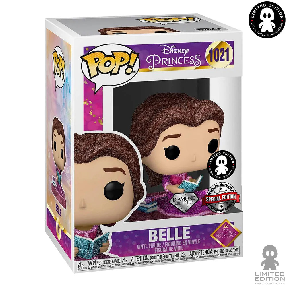 Funko Pop Belle 1021 Glitter Diamond Exclusivo De Limited Edition Disney