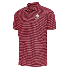 Indiana Hoosiers Alumni Esteem Stripe Crimson Polo