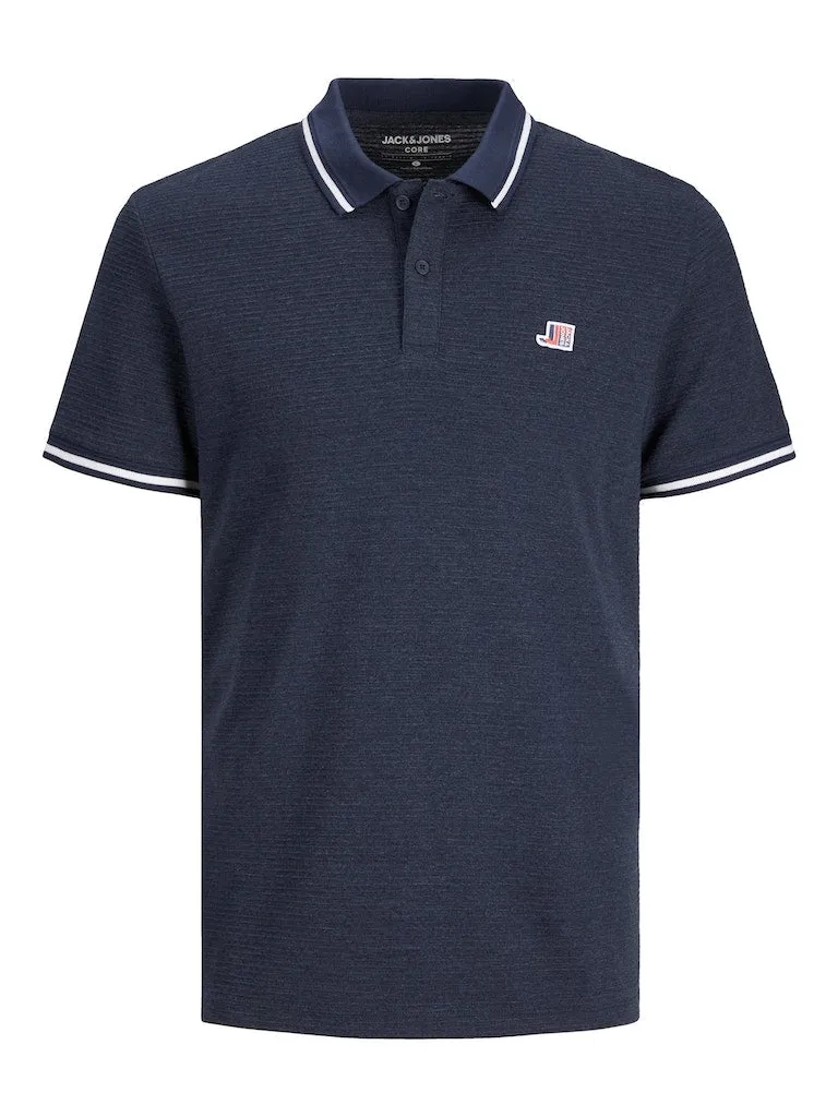 Jack & Jones Covibe Melange Navy Polo Navy