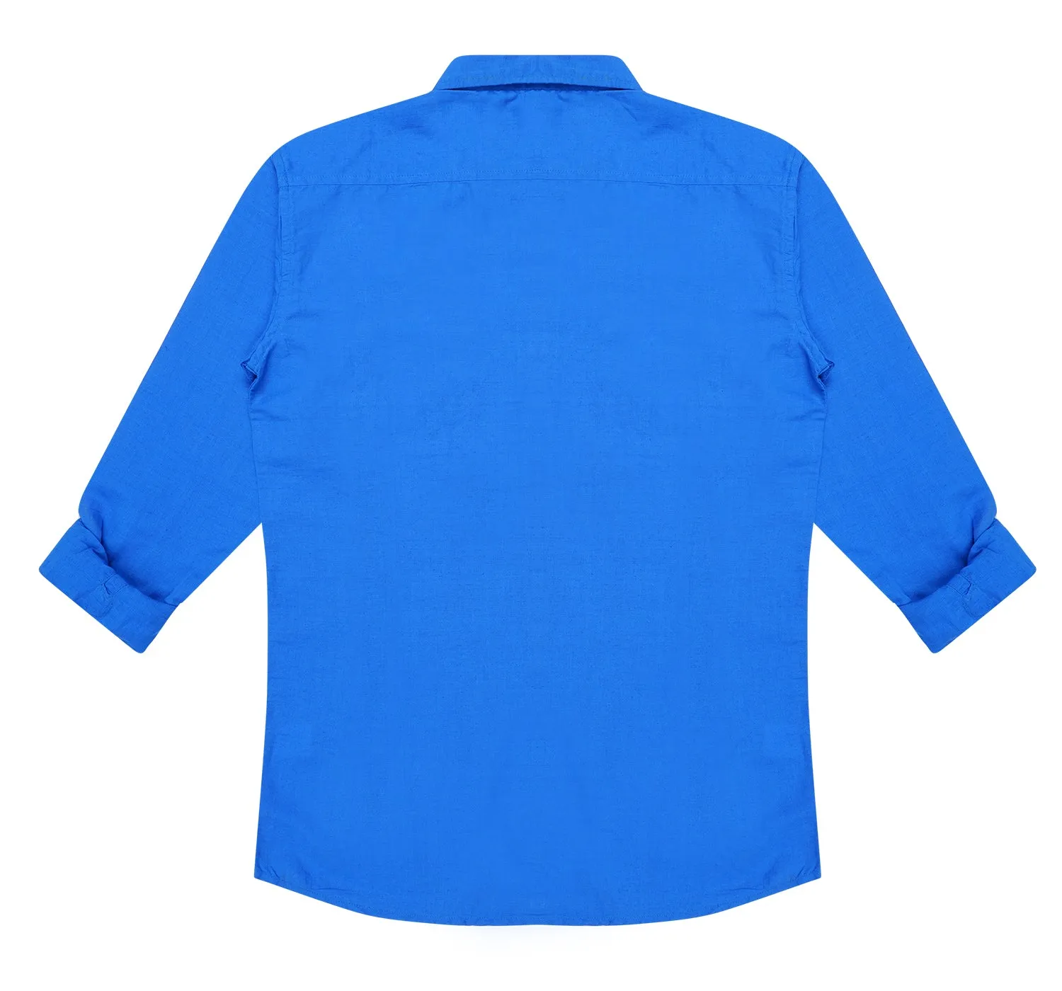 JDC Boy's Royal Blue Solid Shirt