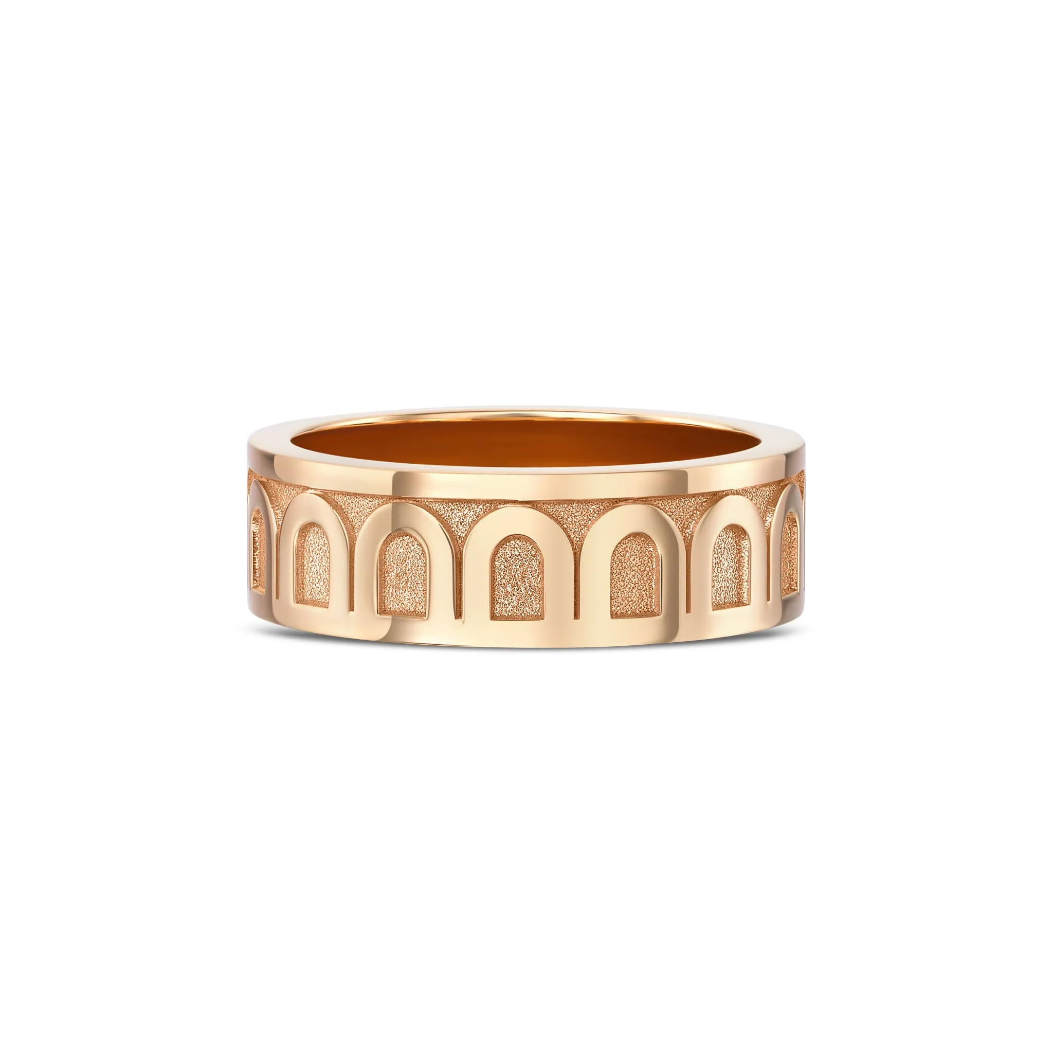 L'Arc de DAVIDOR Ring MM, 18k Rose Gold with Satin Finish