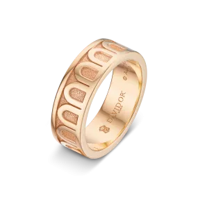 L'Arc de DAVIDOR Ring MM, 18k Rose Gold with Satin Finish