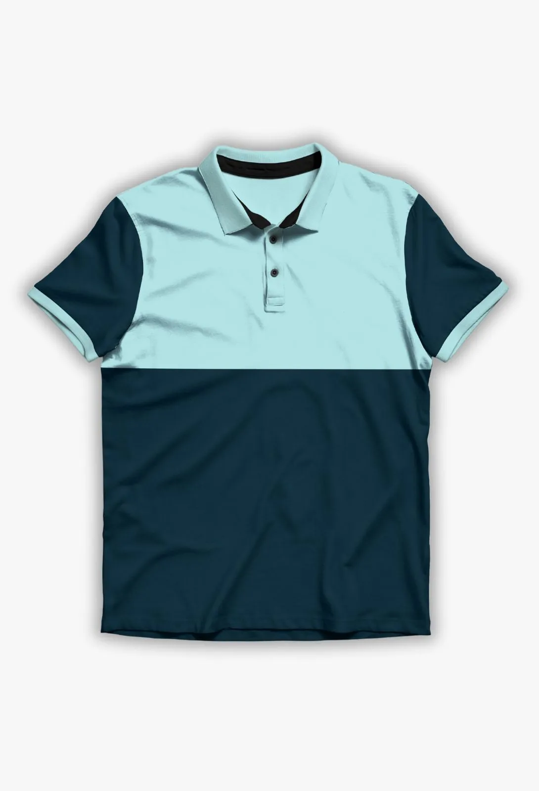 Light & Dark Green Kids Polo