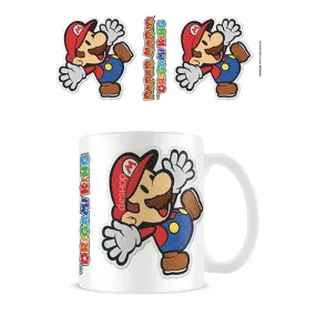 OFERTA Super Mario : Taza Mario Bros (sticker) 315 mL