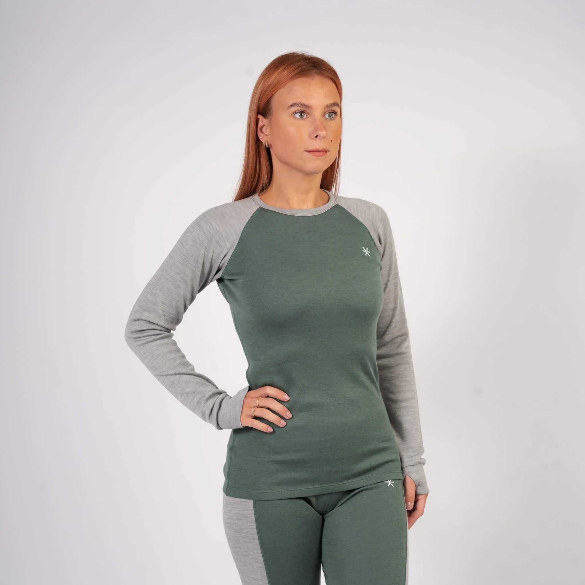 Pine 100% Merino Wool Long Sleeve