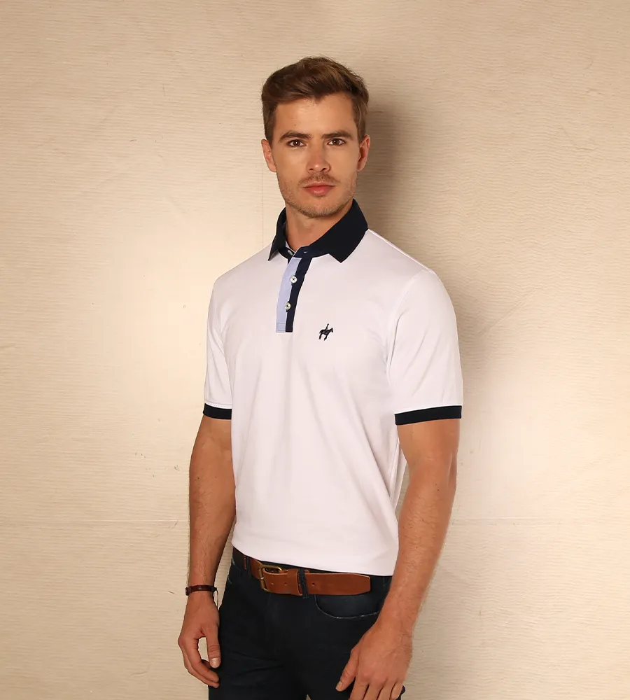 Polo Contraste Blanca Ref. 130361223