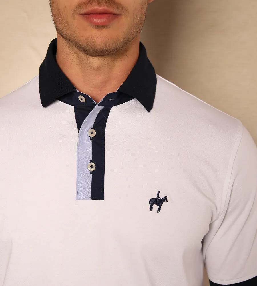 Polo Contraste Blanca Ref. 130361223