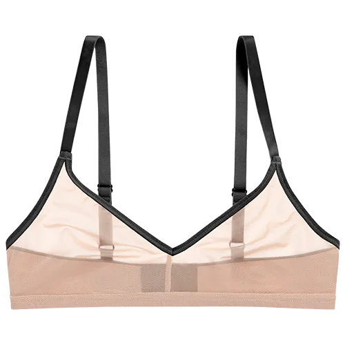 Sieve Non-Wire Bra in Buff   Black