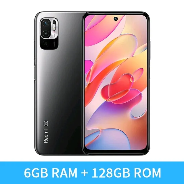 Smartphone Redmi note 10 5G de de exhibidor con; 4GB, 6GB, 8GB y 128 GB, 256 GB