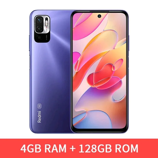 Smartphone Redmi note 10 5G de de exhibidor con; 4GB, 6GB, 8GB y 128 GB, 256 GB