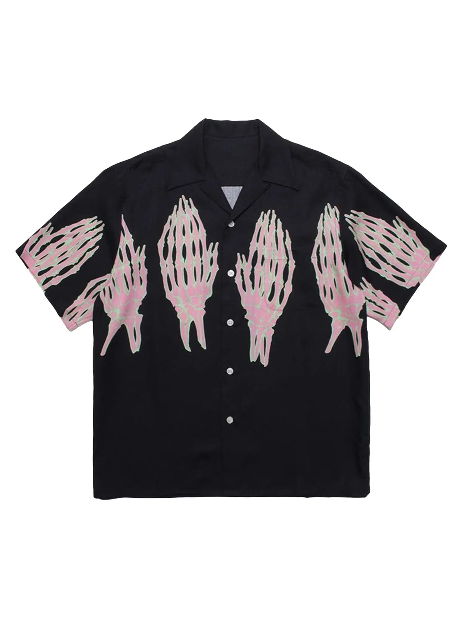 Thesupermade Ghost Hand Ghost Claw Casual Print Shirt